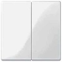 Лицевая панель Schneider Electric Merten System M для 2-кл. выключателя полярно белый картинка